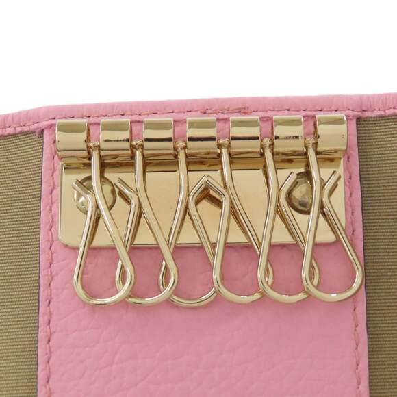 Jimmy Choo Star Motif Leather Key Case for Women - Picture 5 of 16